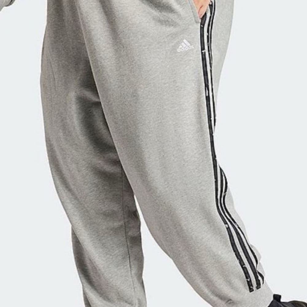 NWT Adidas Women’s Plus 3 Stripe Animal Print Gray Pants Size 3X 22/24